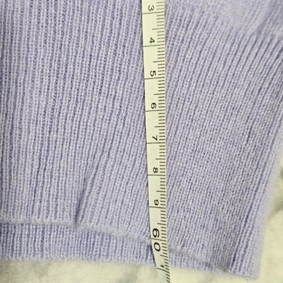 Woolovers Cashmere and Merino Knitted Polo Shirt Soft Lilac S - Picture 8 of 11